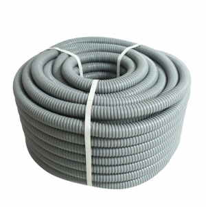 TUBERIA FLEXIBLE C/FORRO DE PVC LIVIANA 1/2″ DE 50MTS, GRIS