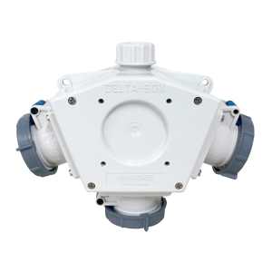 TOMA TRIPLE AEREO 16AMP 2P+T 250V AZUL 6H IP67 (DELTA BOX)