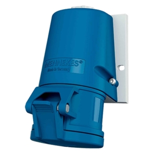 TOMA VISIBLE 16AMP 2P+T 250V AZUL 6H IP44