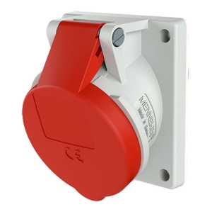 TOMA EMPOTRABLE 32AMP 3P+T 415V ROJO 6H IP44