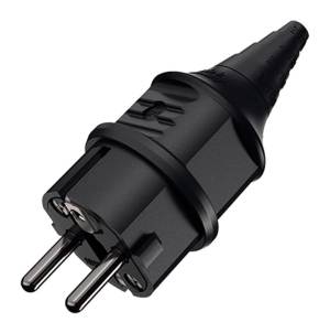 ENCHUFE SCHUKO COLOR NEGRO 16AMP 2P+T 250V IP44