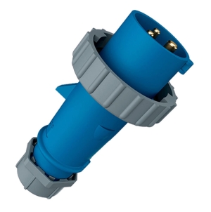 ENCHUFE 32AMP 2P+T 250V AZUL 6H IP67