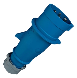 ENCHUFE 32AMP 3P+T 250V AZUL 9H IP44