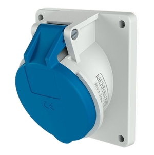 TOMA EMPOTRABLE 32AMP 2P+T 250V AZUL 6H IP44
