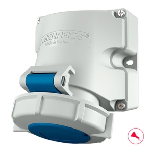 TOMA VISIBLE 16AMP 3P+T 250V AZUL 9H IP67