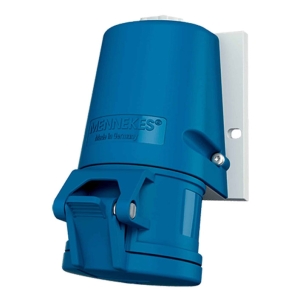 TOMA VISIBLE 32AMP 2P+T 250V AZUL 6H IP44