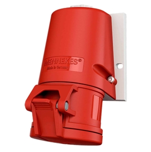 TOMA VISIBLE 32AMP 3P+T 415V ROJO 6H IP44