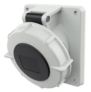 TOMA EMPOTRABLE 32AMP 3P+T 500V NEGRO 7H IP67