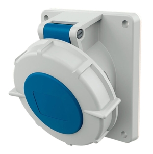 TOMA EMPOTRABLE 16AMP 3P+T 250V AZUL 9H IP67