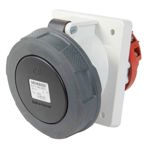 TOMA EMPOTRABLE 63AMP 3P+T 500V NEGRO 7H IP67