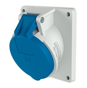 TOMA EMPOTRABLE 16AMP 3P+T 250V AZUL 9H IP44