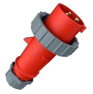 ENCHUFE 16AMP 2P+T 415V ROJO 9H IP67