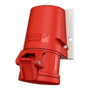 TOMA VISIBLE 32AMP 3P+N+T 415V ROJO 6H IP44