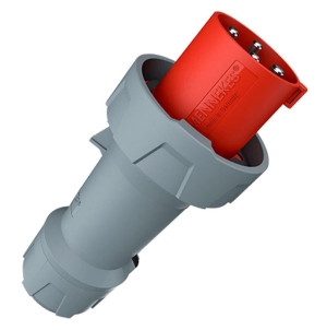 ENCHUFE 63AMP 3P+T 415V ROJO 6H IP67 POWERTOP PLUS