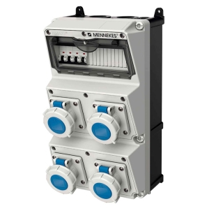 CAJA COMBINADA AMAXX IP67 4 TOMAS 16A 2P+T 250V IP67 C/4 INTERRUPT. TERMO 2X16A
