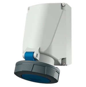 TOMA VISIBLE 63AMP 2P+T 250V AZUL 6H IP67