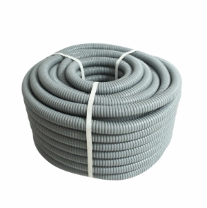 TUBERIA FLEXIBLE C/FORRO DE PVC LIVIANA 1/2″ DE 50MTS, GRIS