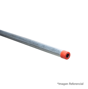 TUBO CONDUIT RIGID 1/2″ DE 3MTS C/UNIÓN GALVANIZADO EN CALIENTE CON UL