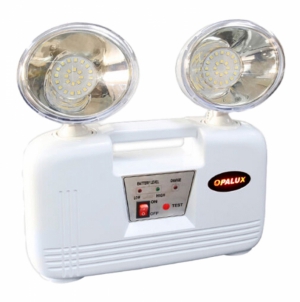 LUZ DE EMERGENCIA SLIM 48LED 18W(9W/FARO) 6500K 2400LM 220V 60HZ 6V 4AMP IP20 9101-4SMD