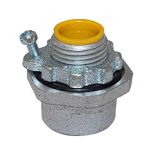 CONECTOR RIGID HUB 1″ HIERRO MALEABLE C/CONEXIÓN A TIERRA ELECTRO GALVANIZADO CON UL E317578