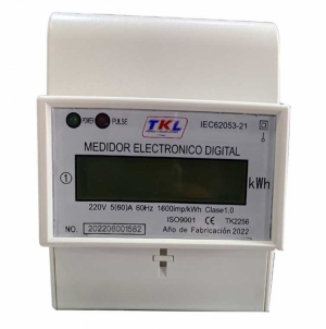 MEDIDOR MONOFASICO DIGITAL RIEL DIN