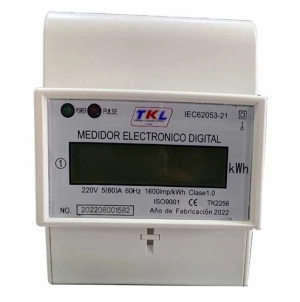 MEDIDOR MONOFASICO DIGITAL RIEL DIN